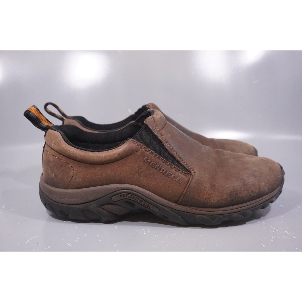 Merrell Jungle Moc Nubuck Brown Mens Size 11 Clogs Mules Shoes Slip Waterproof